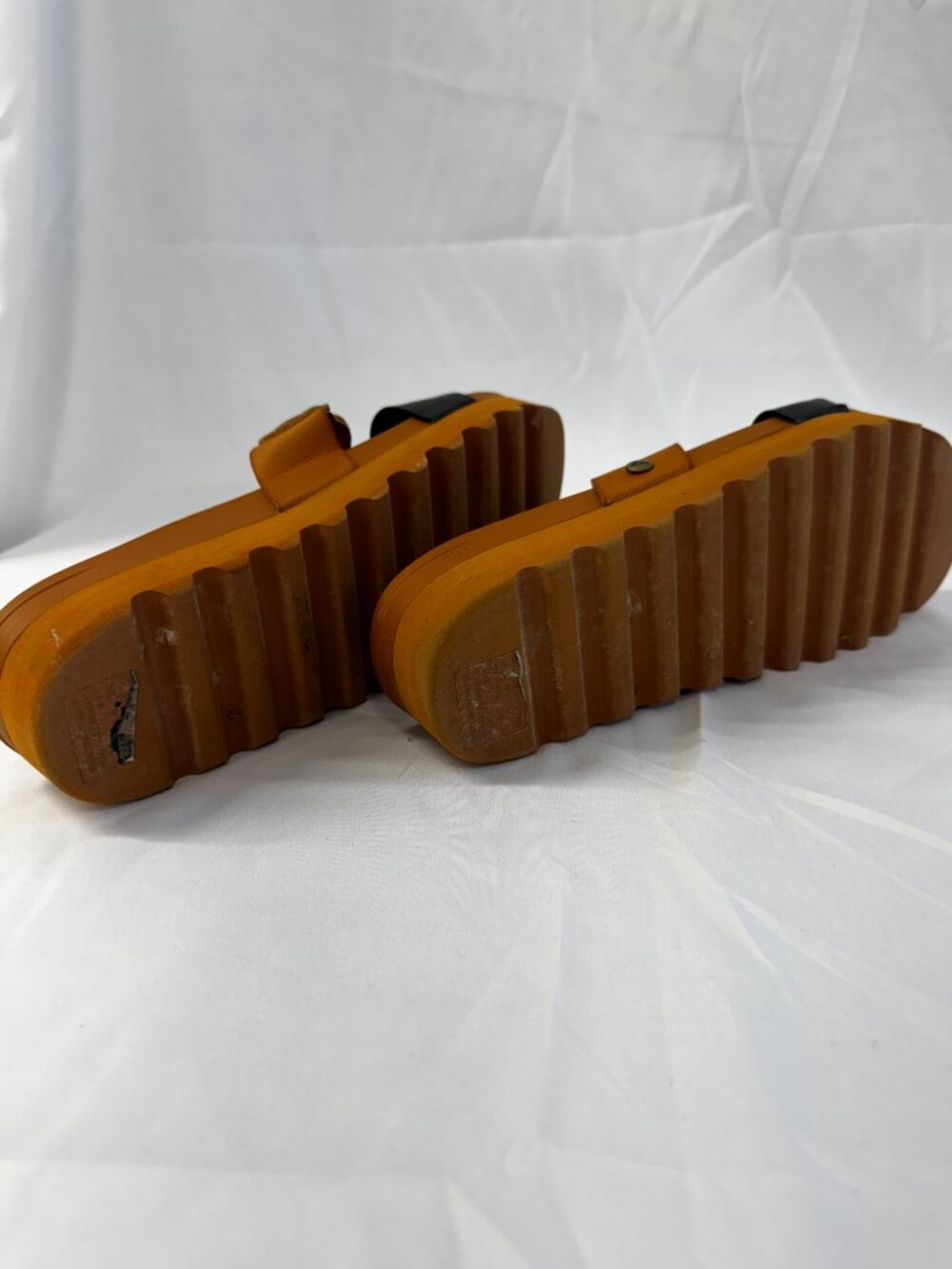NWOT Reef Cushion Vista Hi Twist Black Brown Two-Strap Platform Sandals Sz 8 - Picture 11 of 13